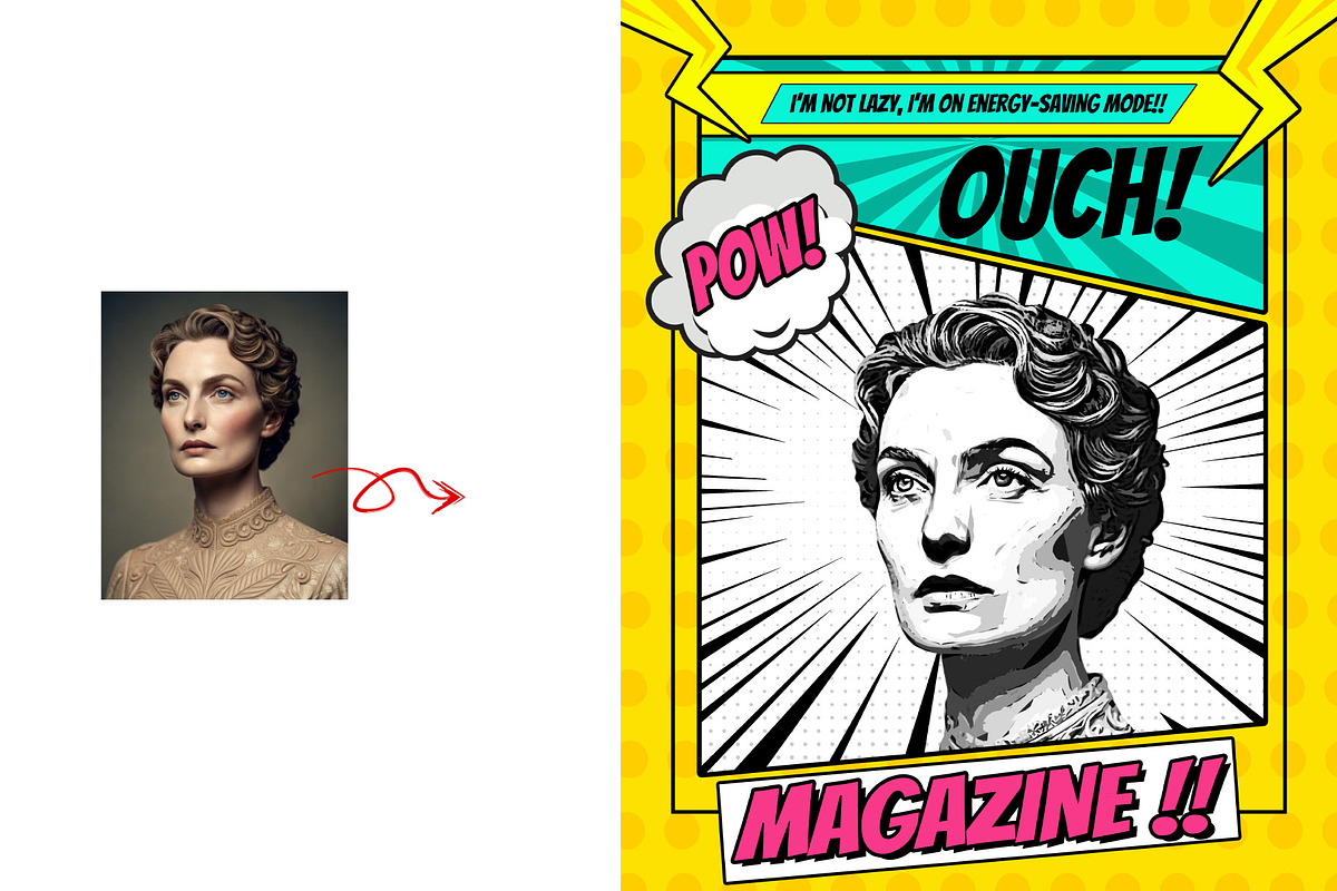 Retro Comic Book Style Poster Art, an Action Add-On by Photoshop Action (Photo 7 of 21)