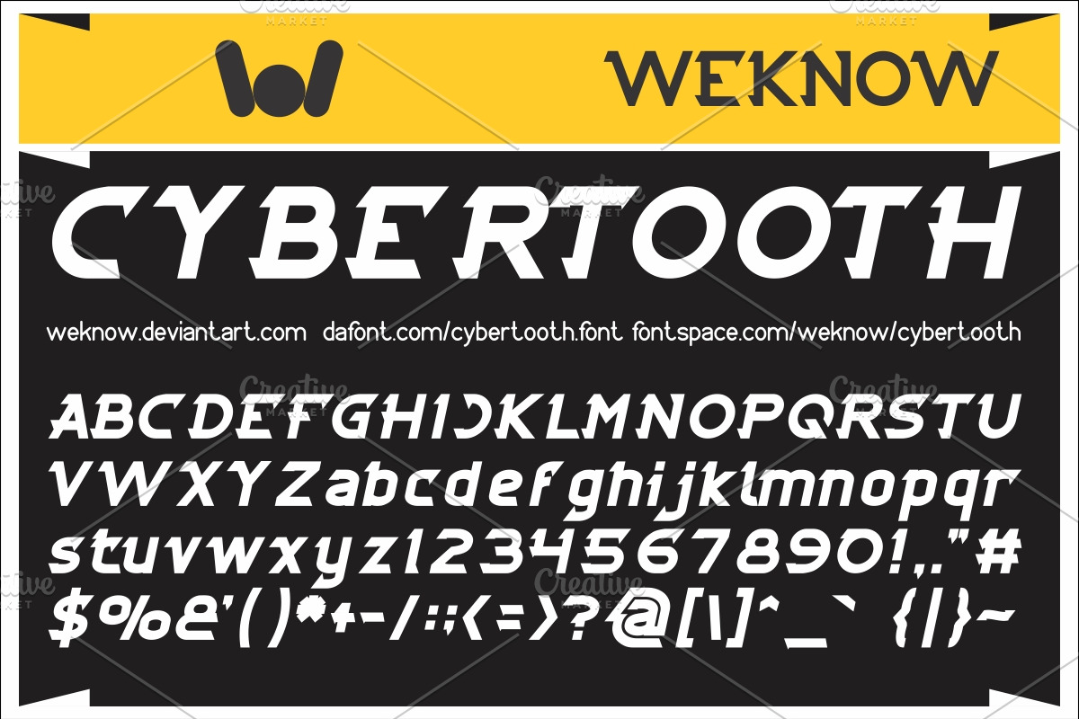 cybertooth font preview 6