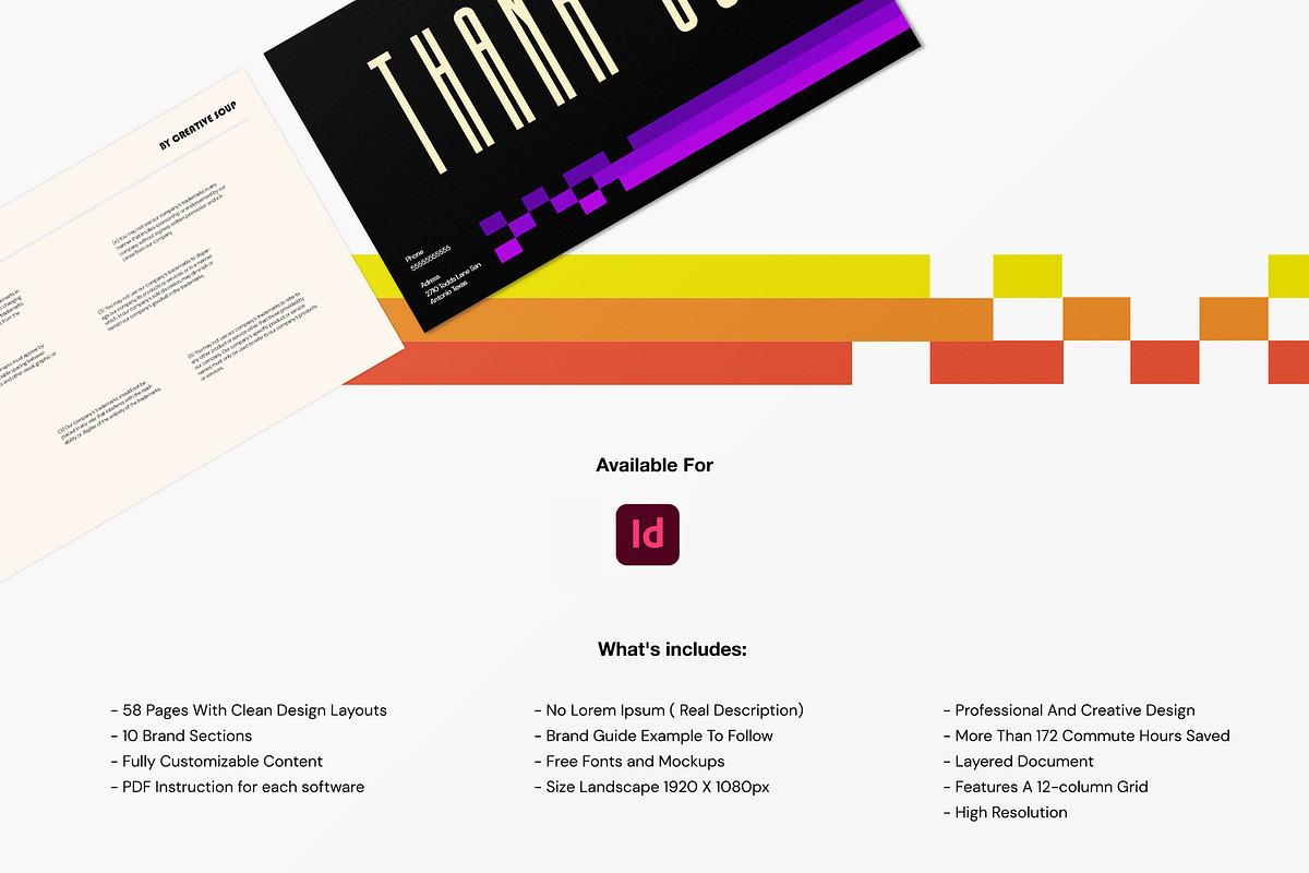 InDesign | Brand Guidelines Template, a Presentation Template by CreativeSoup.io (Photo 10 of 11)
