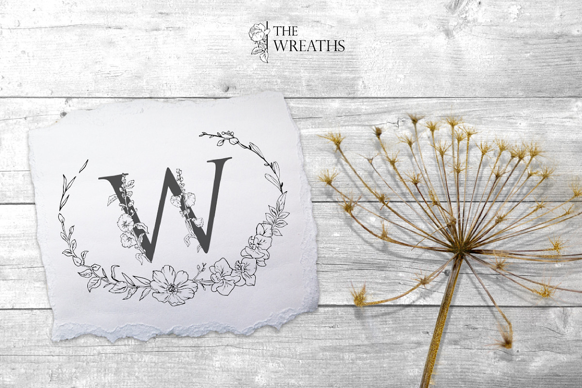 Spells Floral Alphabet and Monogram, a Texture Illustration by Infinity Creativity (Photo 8 of 14)