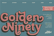 Golden Ninety, a Serif Font by ahweproject (Thumbnail 1 of 17)