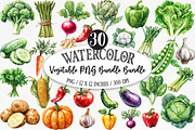 Watercolor Vegetable PNG Bundle, an Illustration by Designking (Thumbnail 1 of 5)