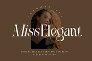Miss Elegant Modern Serif Font, a Serif Font by RantautypeStudio (Thumbnail 1 of 16)