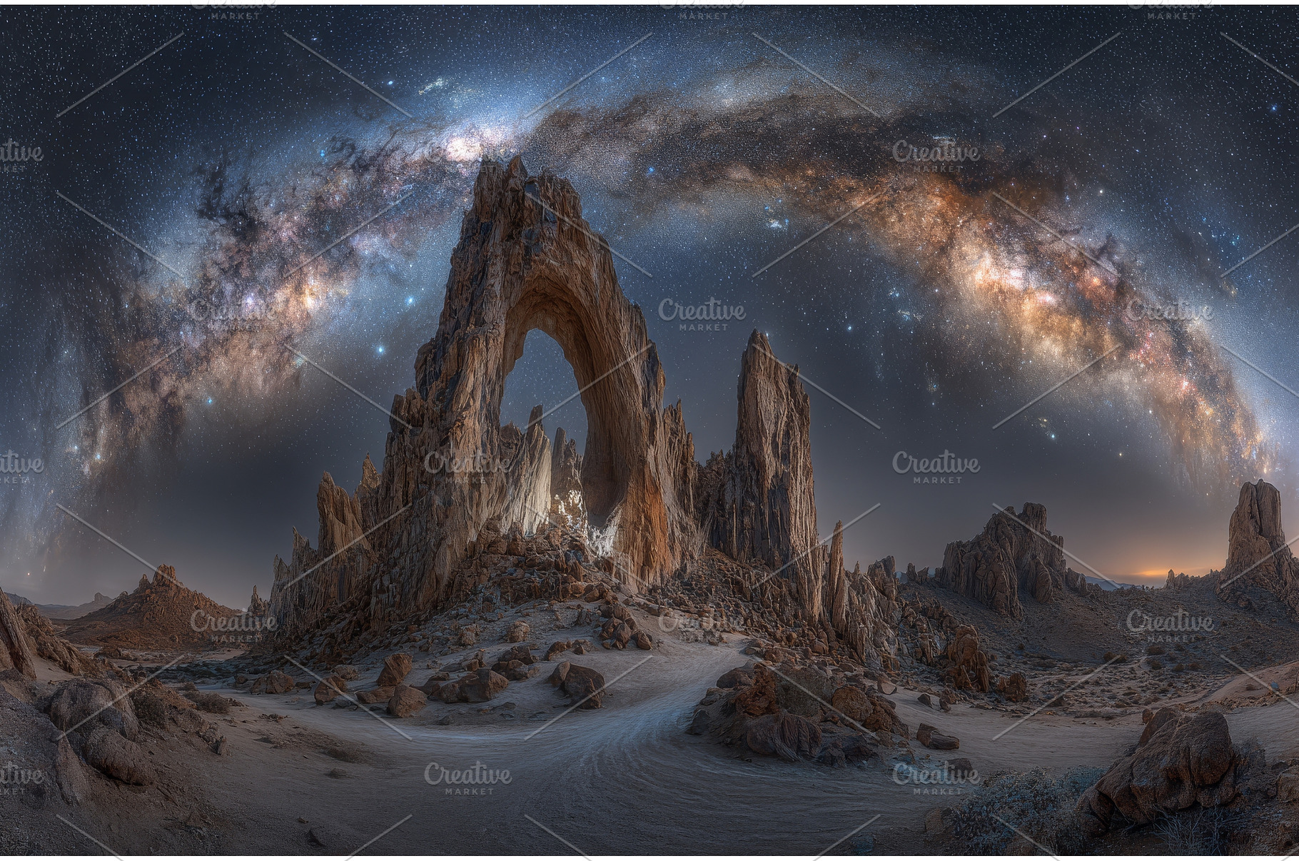 Rock formations in mountainous, a Nature Photo by ZinetroN