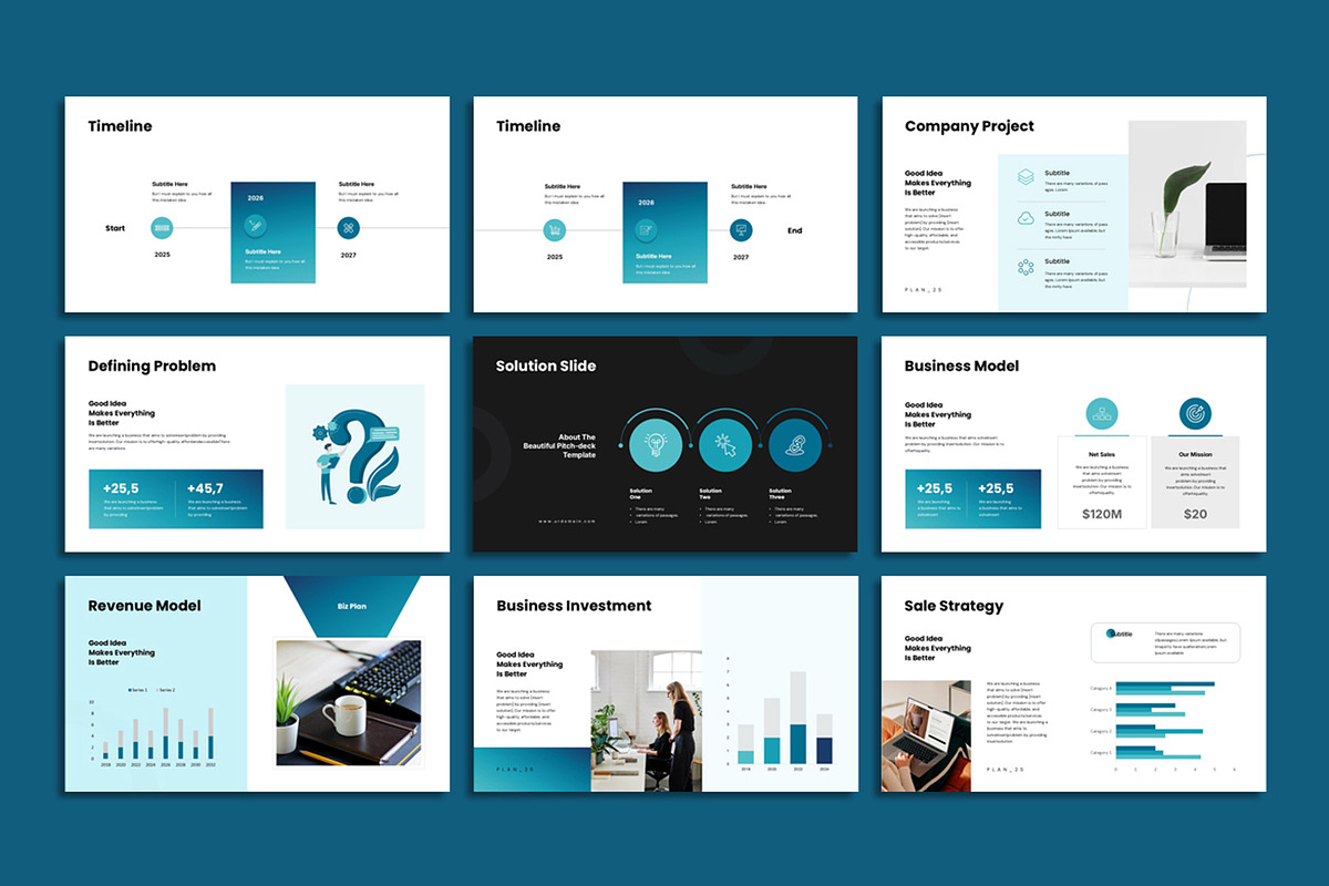 Business Plan Presentation Template, a Presentation Template by Studio Artisan (Photo 5 of 6)