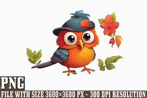 Funny Bird PNG Clipart Bundle