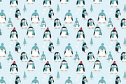 Cute penguin seamless pattern, a Pattern Graphic by AlexandraTret (Thumbnail 2 of 3)