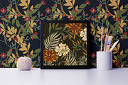 12JPG/EPS Tropical floral pattern, a Pattern Graphic by Theraphosath (Thumbnail 9 of 22)