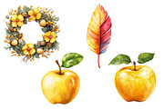 Watercolor Autumn  Harvest, an Illustration by Designworld (Thumbnail 5 of 6)