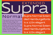 Supra Extended Fonts, a Sans Serif Font by Wiescher Design (Thumbnail 4 of 5)