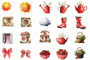 Cottagecore Spring Clipart, an Illustration by Designworld (Thumbnail 5 of 6)