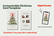 Customizable christmas card template, a Card Template by Prodesign (Thumbnail 2 of 5)
