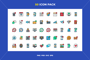 Notifications icons, an Icon by Wencory