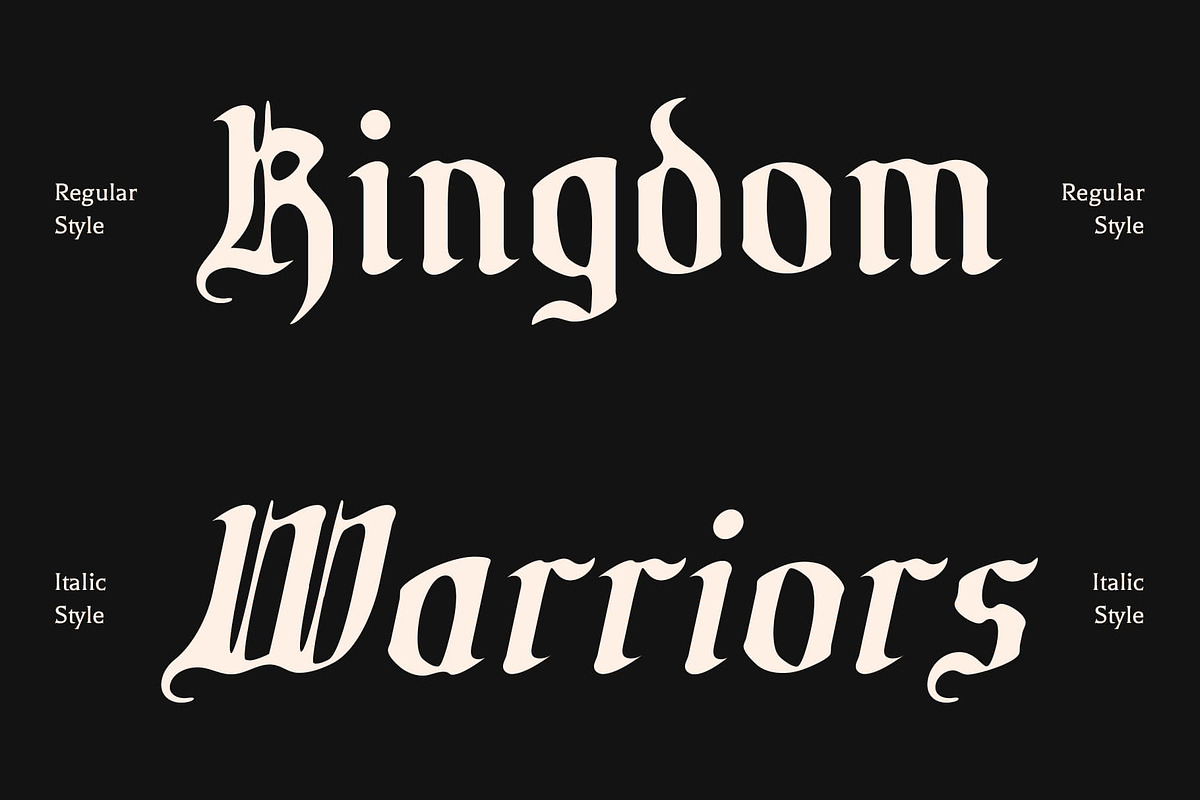 CS Rohesia Drawn, a Blackletter Font by Craft Supply Co. (Photo 3 of 8)