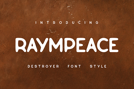 Raympeace Destroy Font Modelling, a Sans Serif Font by Monoletter Studio