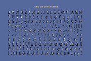 Jerio 3D, a Sans Serif Font by Craft Supply Co. (Thumbnail 8 of 8)