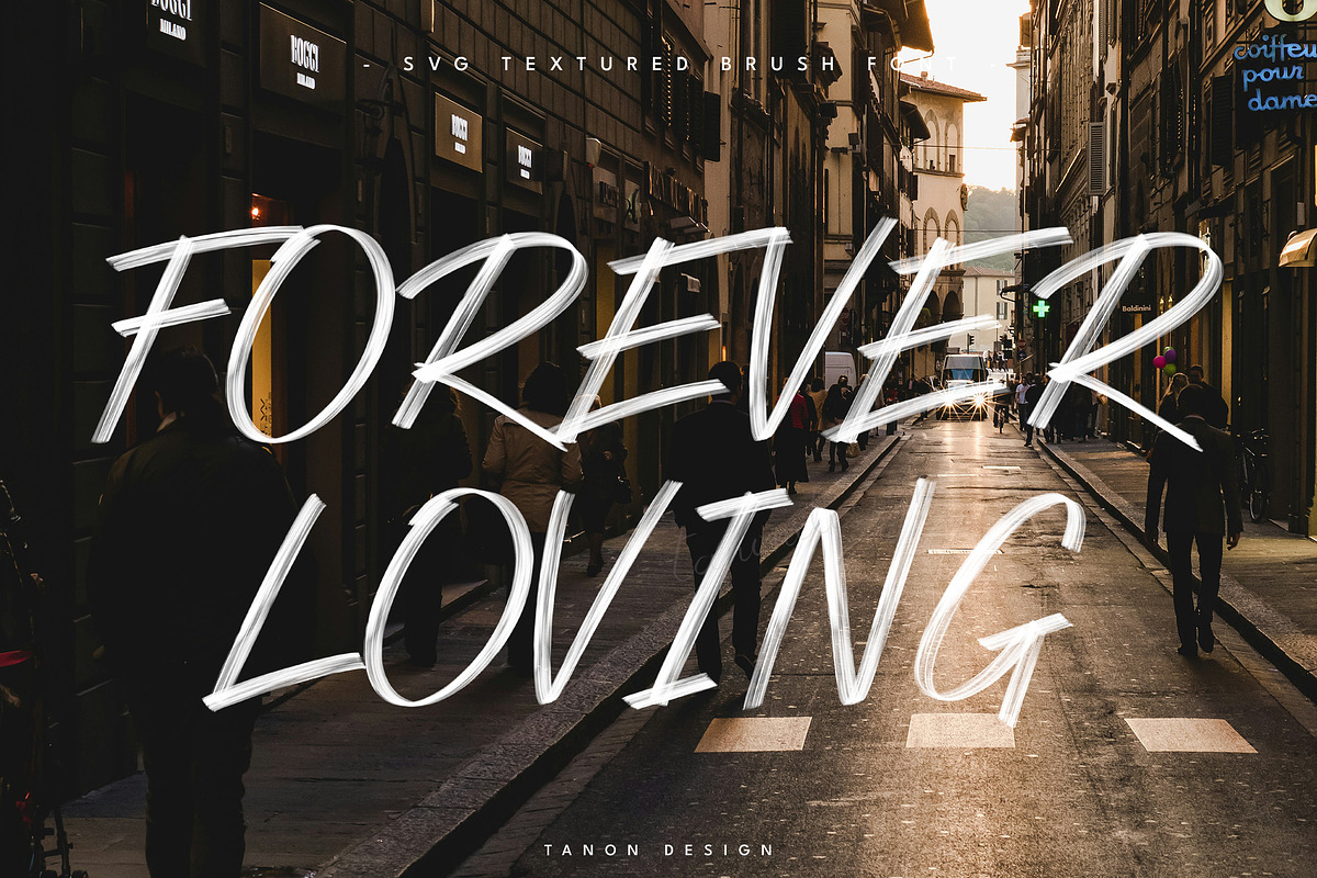 Street Paint SVG Textured Brush font, a Handwritten Font by Tanondesign (Photo 4 of 9)