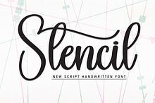 Stencil | Script Font