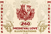 Medieval Love illustrations, a Decorative Illustration by Nocturnal Wolf (Thumbnail 1 of 16)