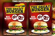 Burger Fast Food Flyer Restaurant, a Flyer Template by Graphicfy Templates (Thumbnail 2 of 5)
