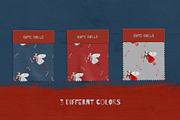 candy cane and cow pattern, a Pattern Graphic by watercolor kamill (Thumbnail 2 of 7)