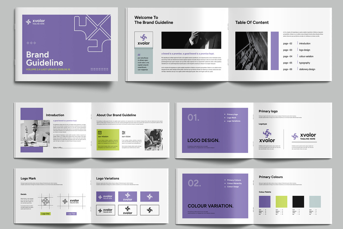 New Brand Guideline Template, a Brochure Template by MightyDesign (Photo 2 of 6)