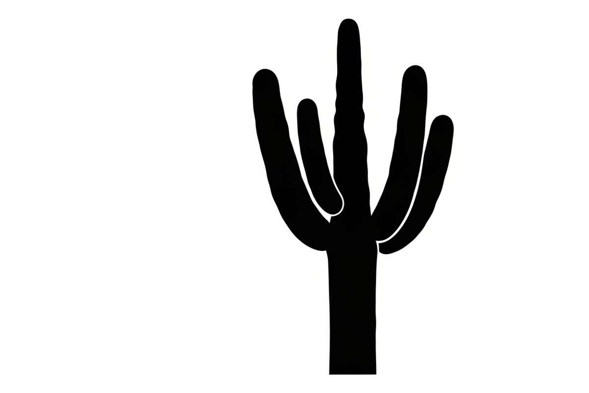 collection desert cactus silhouettes, an Illustration by Amazin_art (Photo 22 of 33)