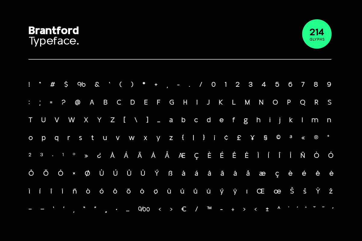 BrantFord Display Typeface, a Sans Serif Font by Foxtype (Photo 2 of 6)