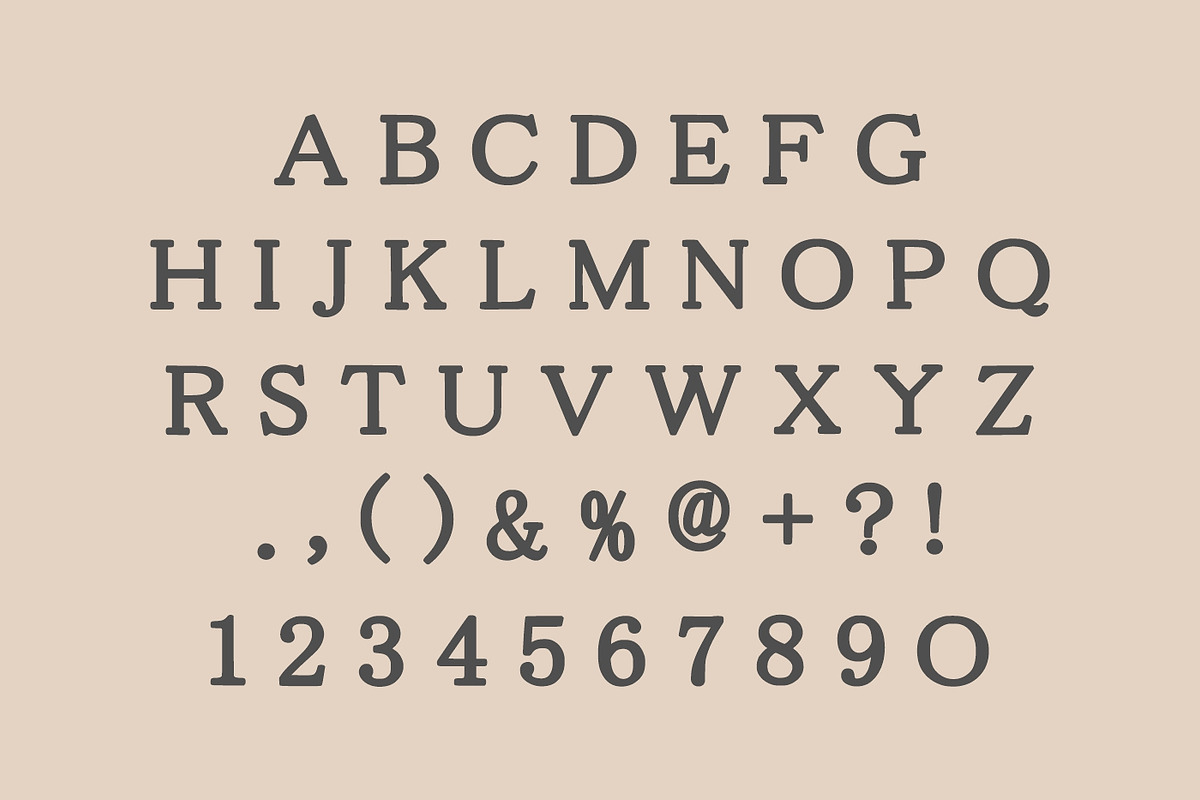 Romance Vintage, a Serif Font by Fourteen Letter (Photo 3 of 4)