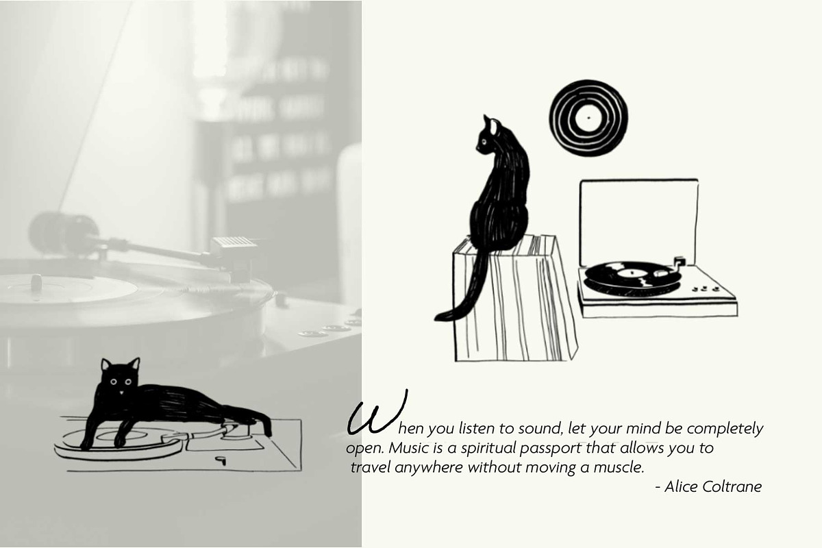 Vinyl Cat Illustration Bundle, a Decorative Illustration by Little Gremlin (Photo 4 of 7)