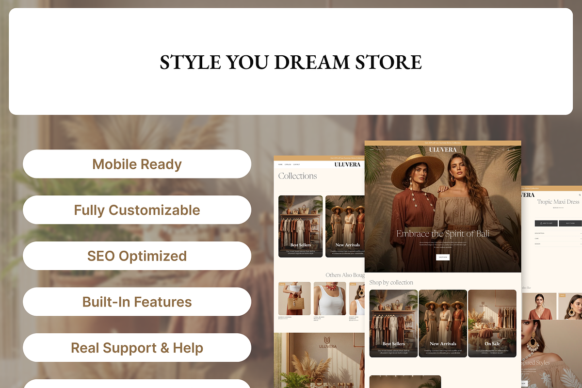 The ULTIMATE Bali Boho Vibe Shopify preview 7