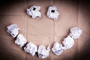 Smiley Face Paper Balls, a School & Education Photo by THP Creative