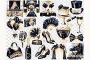 Roaring 20s Clipart Gatsby Party Art, a Person Illustration by GlamArtZhanna (Thumbnail 7 of 8)