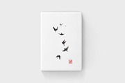 Black pennant sumi-e painting, a Background Graphic by Quetzal Art (Thumbnail 4 of 5)