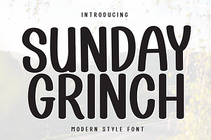 Sunday Grinch Script Font