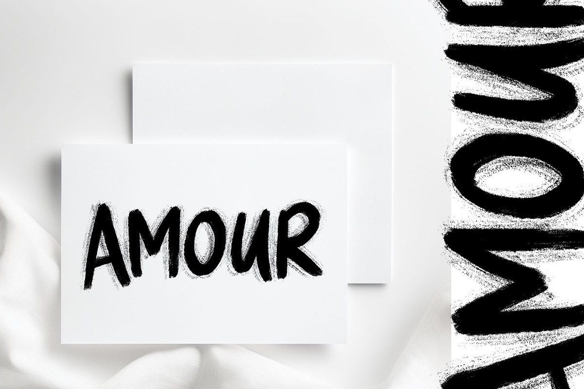 Valentines Day Ink Lettering, an Object Graphic by Helga Wigandt (Photo 4 of 8)