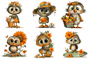 Whimsical Summer Enjoy Owl Clipart, a Seasonal Illustration by designcity5 (Thumbnail 2 of 5)