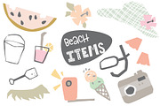 Dinosaurs on the beach. Kids vector, an Animal Illustration by MeadowFox (Thumbnail 4 of 10)