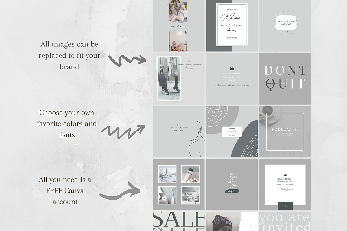 Instagram Post Template - CANVA, a Social Media Template by Tegefeldt Design (Photo 6 of 6)