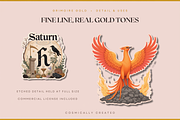 Grimoire Gold Occult Clipart Set, an Object Graphic by Jakayla Digital Co (Thumbnail 9 of 14)
