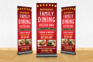Restaurant Rollup Banner