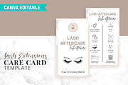 Lash Extensions Care Card Template, a Design Template by Snapybiz (Thumbnail 2 of 10)