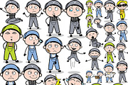 Repairman ~ Cartoon Character Set, a Person Illustration by The Toon Company (Thumbnail 3 of 9)