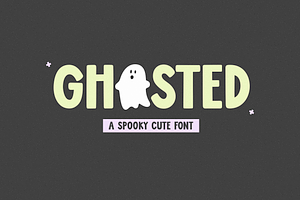 Ghosted Cute Ghost Font