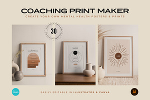 Life Coach Print Maker For CANVA