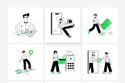 Payment Gateway Illustration Bundle, a Person Illustration by Vectors Market (Thumbnail 6 of 7)