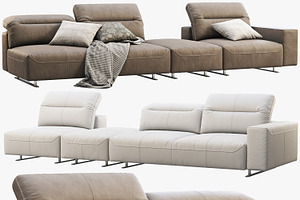 BoConcept Hampton Leather Sofa