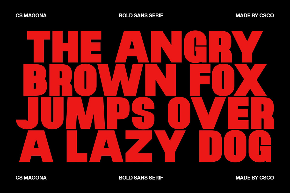 CS Magona – Bold Sans Serif, a Sans Serif Font by Craft Supply Co. (Photo 4 of 8)