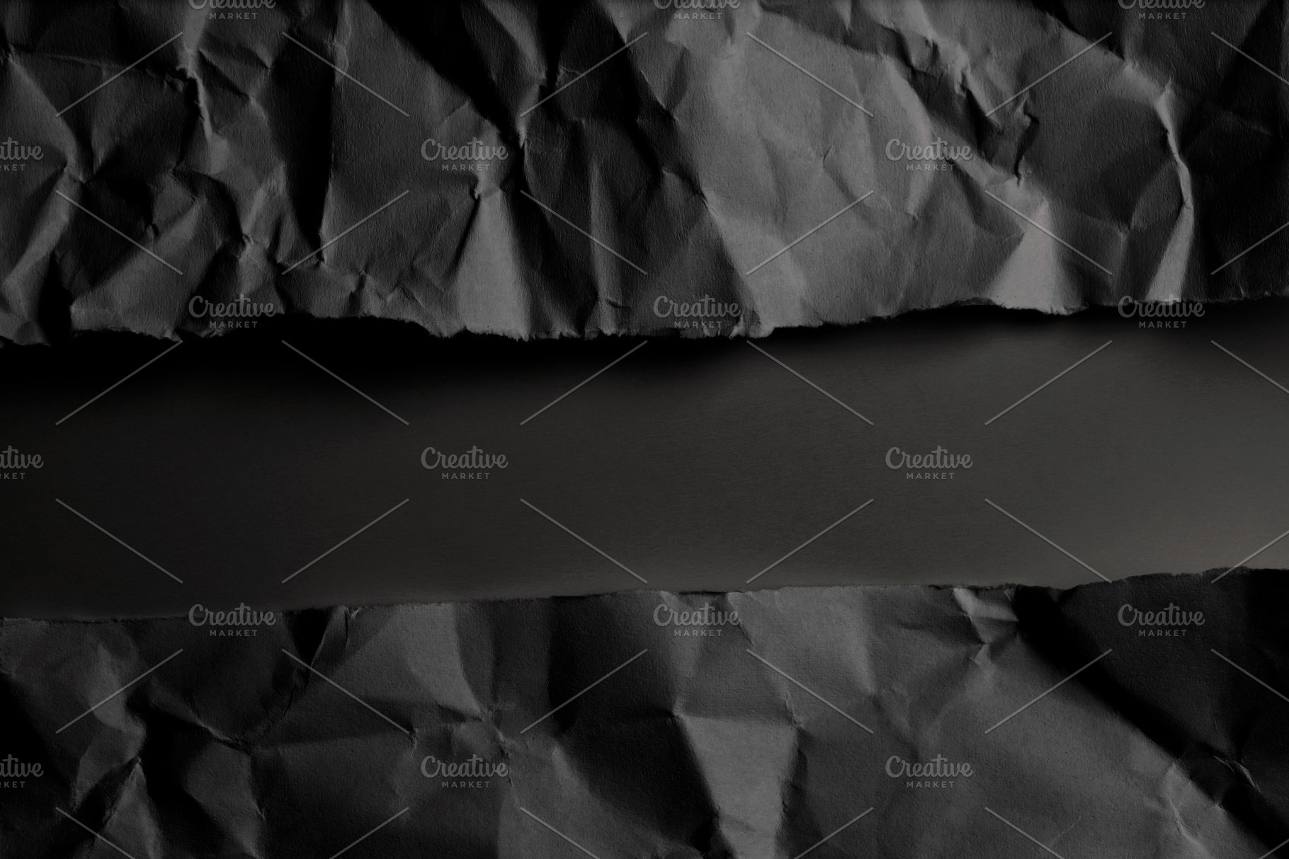 Crumpled torn craft black paper blan, a Background Photo by Liliia Rudchenko