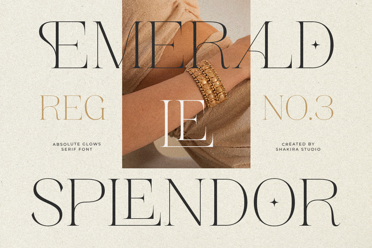 Absolute Glows -Sophisticated Luxury, a Serif Font by Shakira Studio (Photo 3 of 10)